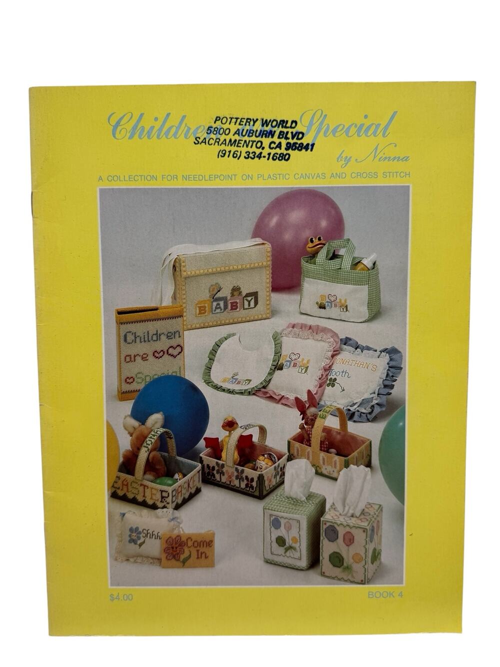 Vintage Children are Special Cross Stitch Design Booklet #4 Ninna 1982 Gift Baby